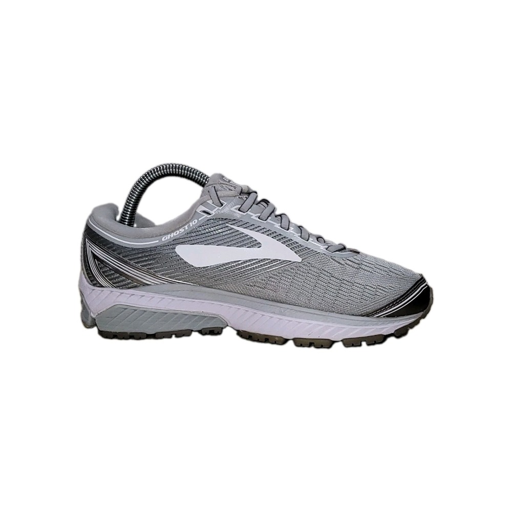 Brooks Ghost 10 Women's Size 7.5 B Running Shoes Silver White Running Shoes - Picture 6 of 12
